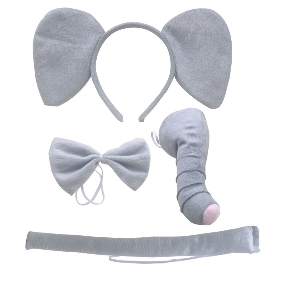 eaby source Halloween Christmas hairband elephant headdress three-piece elephant ear headdress hair accessories