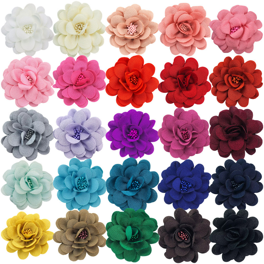 three-dimensional multi-layer handmade cloth flower DIY flower headdress flower children's headdress clothing accessories spot