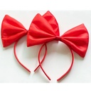 Girls' Headwear Red Diche Snow White Pure Red Bow Headband Bow Headband Hair Accessories