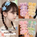 Factory children's bow hairpin hair accessories Girls cute sweet fabric hairpin