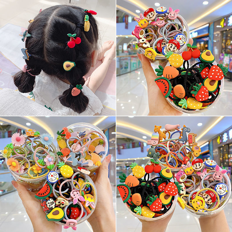 Children's headdress rope hair tie rubber band does not hurt hair Korean baby Princess cute small hair band girls' hair accessories