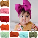 Ins Fabric Children's Headwear DIY Wide Hair Band Baby Headband Polyester Bubble Cloth Big Bow Hair Band