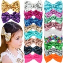 Europe and the United States 3 inch children sequins bow hairpin girl party headdress