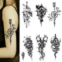 Spot full arm tattoo stickers waterproof flower arm arm tattoo stickers Europe and the United States full arm tattoo