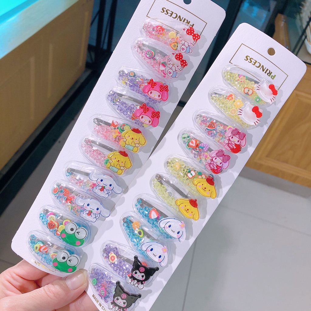 Cartoon Japanese Cute Children's BB Clip Yugui Dog Kulomi Hairpin Hair Accessories Naked Diamond Merlot Bangs Edge Clip