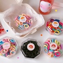 Candy-colored hair band children's rubber band hair band Sweet hair band does not hurt Korean style hair accessories boxed towel ring