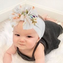 欧美新款儿童蝴蝶结发带纯色发箍宝宝尼龙发带头巾婴儿用品
