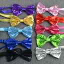 Direct Supply sequin solid color bow decoration children's stage performance graduation photo sequin bow tie