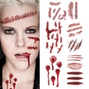 Halloween Scar tattoo sticker Super Realistic Wounds