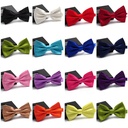 Solid color smooth bow bow bow machine imitation silk men's double Fashion wedding Korean version of the spot black red