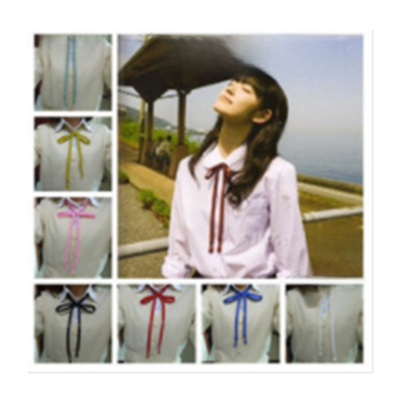 Japanese JK Sailor's Uniform Self-made Collar Rope School Uniform Shirt Round Horn Light Tone Girl Multi-color Enters