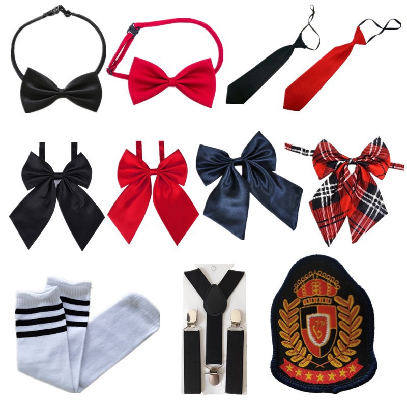 children's performance accessories boys' bow tie girls' collar flower student bow black tie strap clip socks