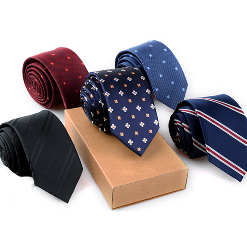Men's business accessories manufacturers tie men's Korean fashion accessories polyester 6cm tie