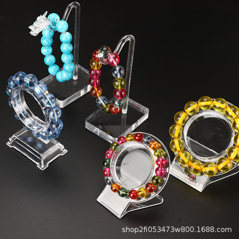 Display stand acrylic bracelet transparent bracelet Buddha beads bracelet display stand Jade Jade Wenwan jewelry display holder