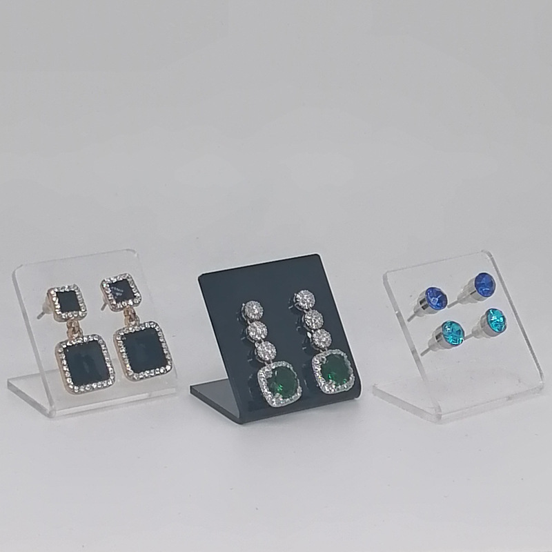 Transparent Acrylic Earrings and Ear Studs Display Stand Jewelry Display Props Jewelry Display Shelf