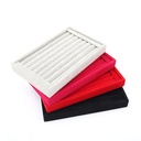 High Quality Suede Small Jewelry Plate Uncovered Ring Box Earrings Storage Box Ring Display Plate Jewelry Tray