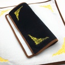 Jade display cloth jewelry viewing cloth black and white two-side embroidery flannel Wenwan jewelry shooting pad cloth