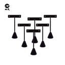Black T-shaped window counter earrings kit Yiwu jewelry hanger separately sold flocking cone pendant rack
