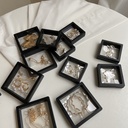 PE transparent film jewelry display stand badge storage rack specimen pendant earrings display box clip film props