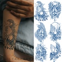 herbal tattoo stickers juice tattoo stickers semi-permanent English letter tattoo stickers tattoo