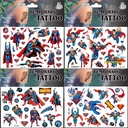 Children's Cartoon Superman Flash Tattoo Sticker Water Transfer Sticker Kindergarten Award Sticker Fashion Male Sticker