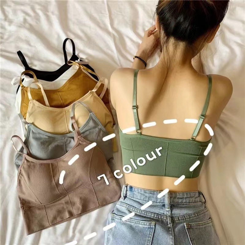 big u beauty back 646 beauty back underwear wireless bra seamless sexy anti-exposure bottoming sports vest