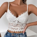 summer style lace hollow thin Cup inner and outer wear small vest sexy underwear