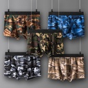 Men's cotton camouflage men's underwear sports boxers mid-waist plus size boxers factory direct one-piece delivery