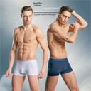 men's underwear cotton white underwear men's waist breathable boxer knitted solid color a generation of hair