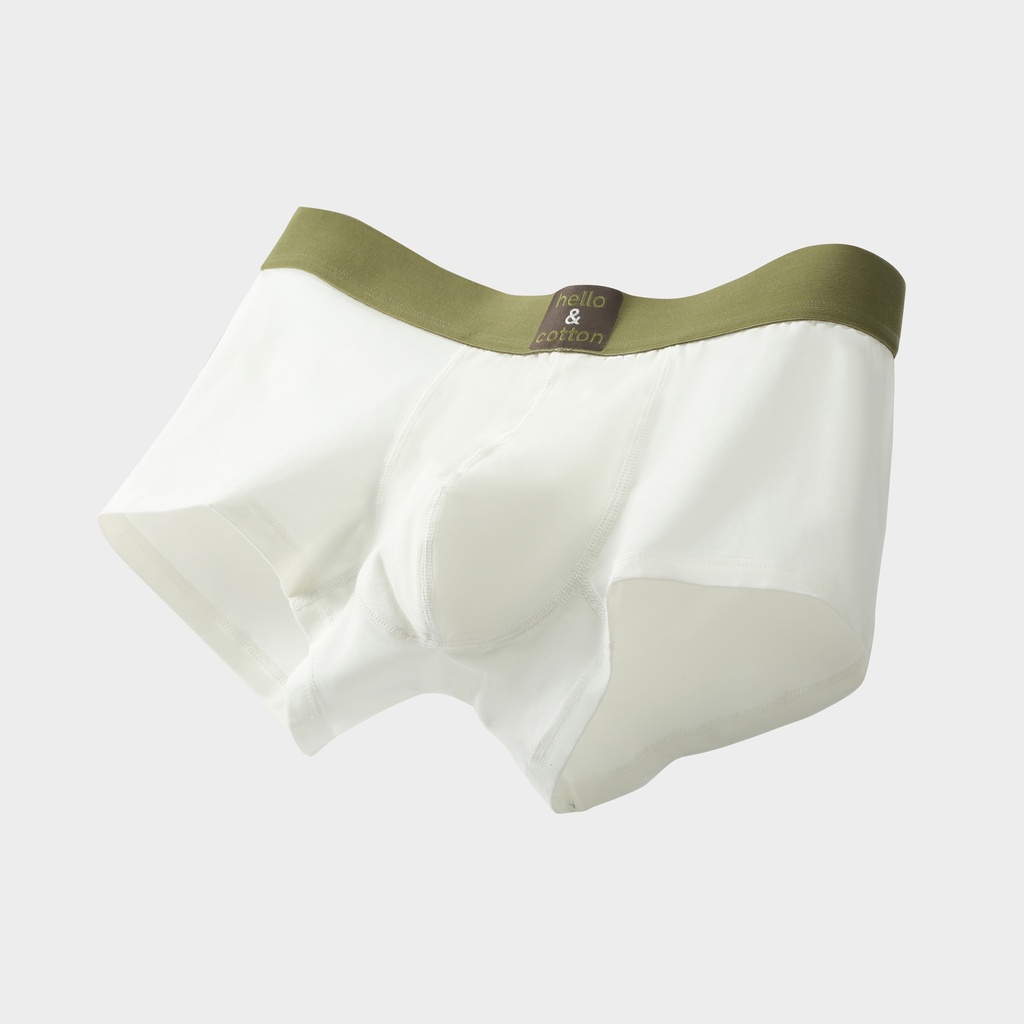 Men's Underwear Cotton Boxers Men's Loose Solid Color Mid-Waist Boxers Comfortable Cotton Shorts for Teenagers