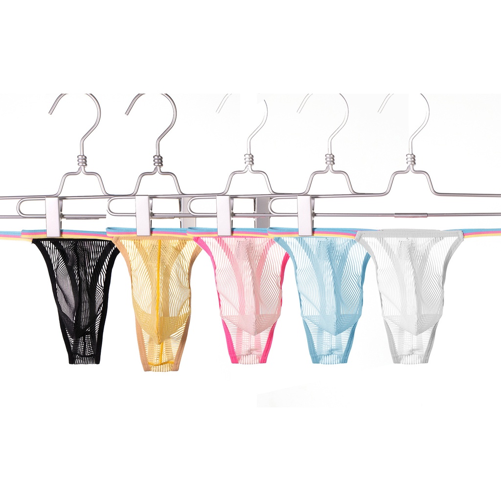 Men's Underwear G-string Sexy Men's Underwear Transparent Men's Elastic Temptation Sexy T-pants Men's T-string B640