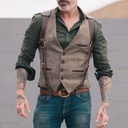 fashion European size men's casual suit vest men's stitching single-breasted vest