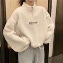 Sweet cool style cashmere sweater for women 2024 New Korean style loose long hooded coat thick autumn and winter