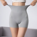 Plus size boxer belly shaping pants women's hip lifting shaping underwear waist shaping pants high waist safety pants anti-exposure non-curling