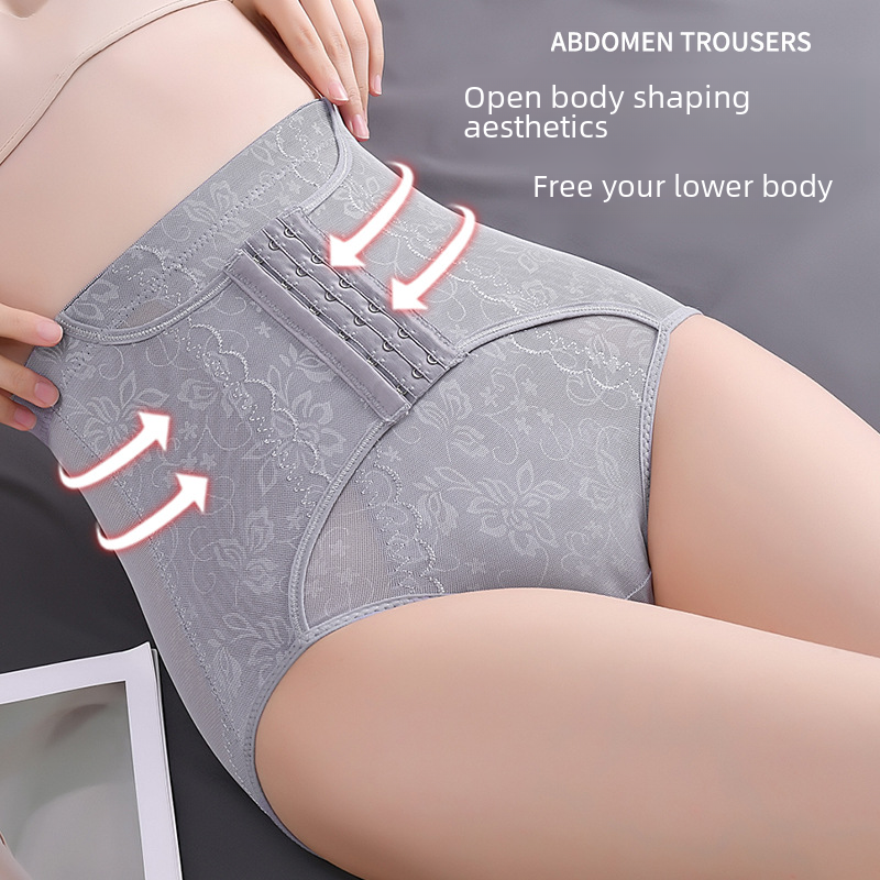 mid-waist-breasted belly-tucking panties hip-lifting shaping postpartum waist-tucking belly-tucking breathable body-shaping pants