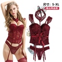 Varsbaby Sex Lingerie Sexy Push-up Corset Keel Vest Steel Bracket Chest Pad Split Set Women's Body Shaping Clothes