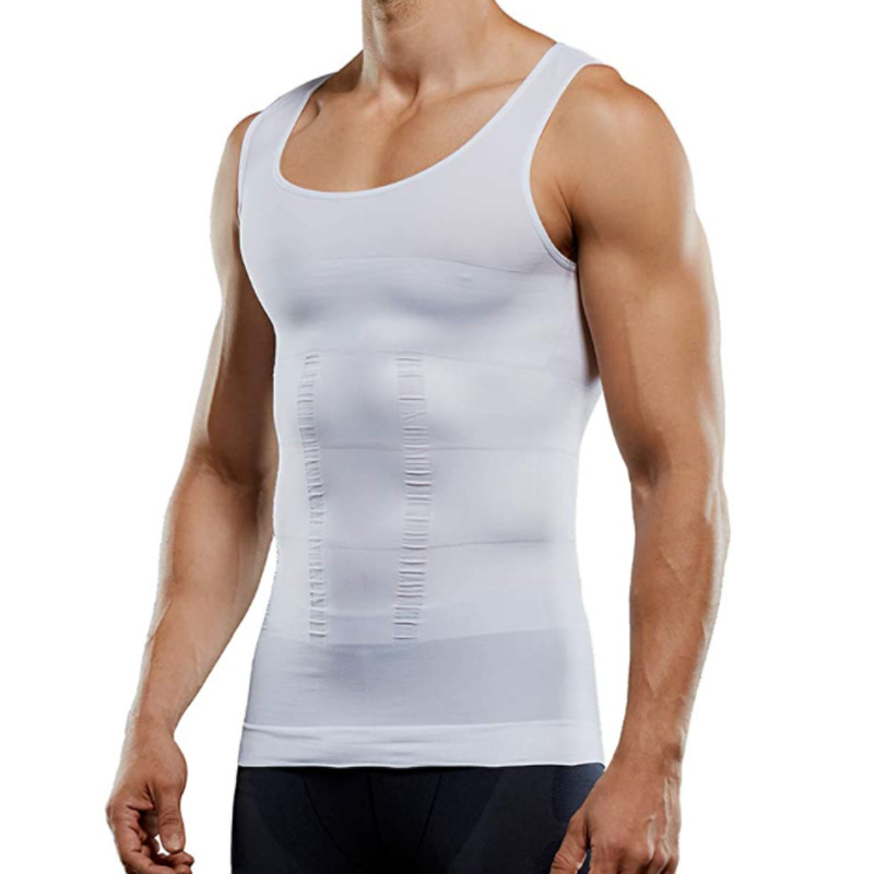 Seamless Body Shaping Clothing for Men Pressure Reducing Belly Tinting Sports Underwear Functional Vest