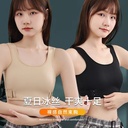 Women's Chest Underwear Handsome t Big Chest Show Small Super Flat Shockproof les Vest Shrinkable Student Invisible Chest Wrapping Sports Chest Shaping