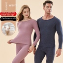 Cashmere Silk Thermal Underwear Women's Base Wear Autumn Clothes and Pants Men's Student Underwear Set Autumn and Winter