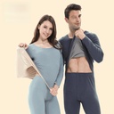 Winter Explosions AB Face Cationic Women's Thermal Underwear Set Plus Velvet German Traceless Men's Autumn Clothes and Autumn Trousers Warm Clothes