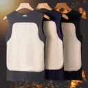 Autumn and winter patch seamless warm vest men's German double-sided velvet sanding men's sleeveless base shirt jacket generation