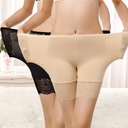 Extra-large safety pants 40.00 kg-110.00 kg anti-light mid-waist lace thin leggings women's insurance boxer briefs