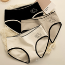 Pure Cotton Underwear B350 Pure Cotton Women's Underwear Cotton Mid-Waist Seamless Briefs Girls Underwear Pure Cotton Underwear Women's Underwear