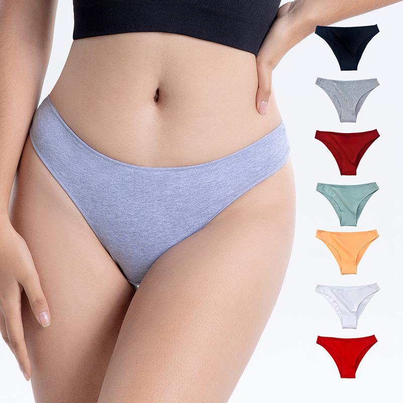 women's underwear sexy half hip low waist plus size underwear cotton women's woman panties