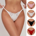 women's comfortable simple sexy seamless ladies underwear lace thong women's underwear