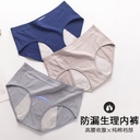 In stock physiological underwear women's cotton plus size menstrual leak-proof breathable mid-high waist cotton crotch girl sanitary pants 9039