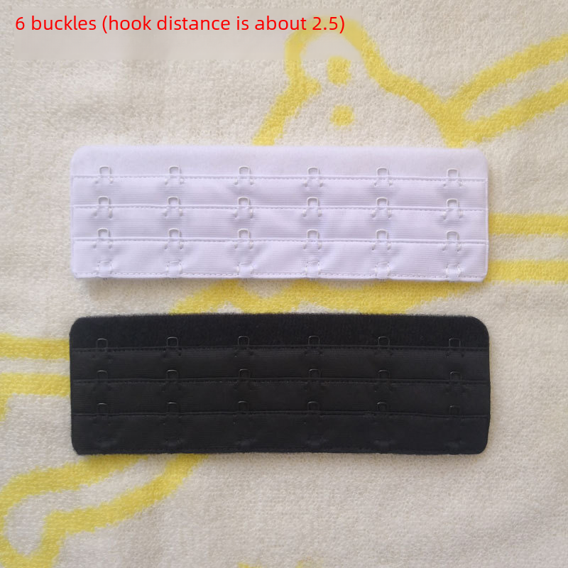 Stainless steel underwear bra lengthened buckle extension buckle three rows six buckles 3 rows 6 buckles hook distance about 2.5