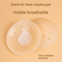 Breathable Solid Silicone Breast Sticker Invisible Anti-bump Breast Sticker Women's Ultra-thin Wedding Dress Backless Sling Anti-missing Areola Sticker