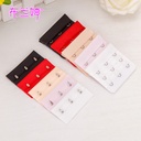 Three-row three-button matching bra back buckle stainless steel child and mother breasted bra hook underwear back buckle pair cloth hook