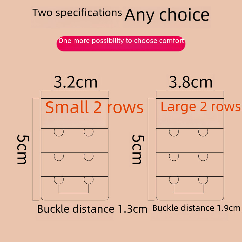 跨境加长扣二排三扣文胸延长扣胸罩增长搭扣后背挂钩扣内衣延长扣